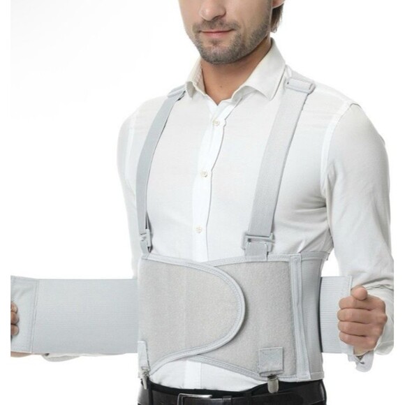 NeoTech Care XL Back Brace with Removable Pants Clips & Detachable Suspenders - Picture 11 of 12